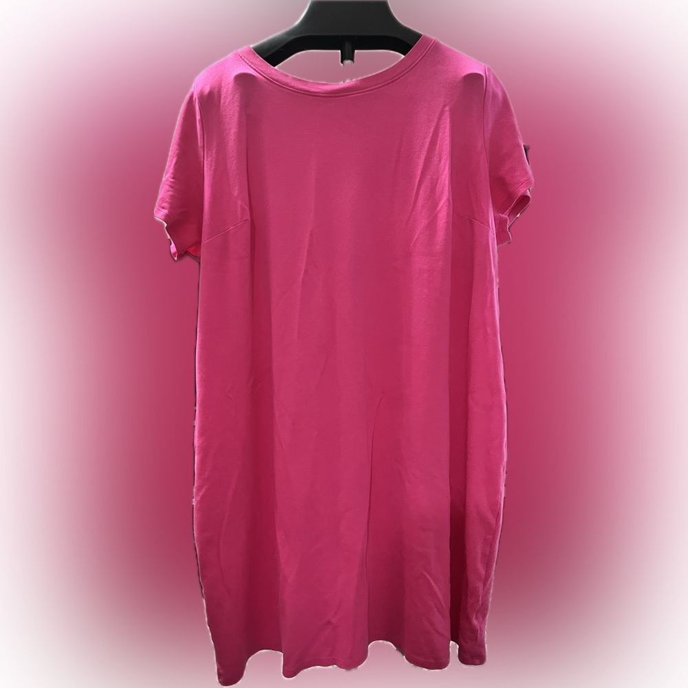 Ava & Viv Fuchsia Shirt Dress